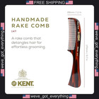 Kent Tortoise Cellulose Detangling Comb For Thick Hair