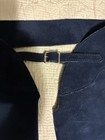 Navy Blue Suede Leather Women   s Chaps With Fringe  38  -  X 36    Length