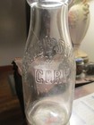 Vintage Milk Bottle Service Stores Corp   Sparrows Point Md 1928 B8 Pint Nice