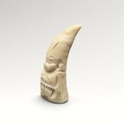 Antique Inuit Billiken Carved Figure Curved Pointed Head 3 Inch