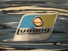 Vintage Ludwig 1970 18    X 16    Floor Tom Blue Oyster Pearl  3 Ply Brilliant 