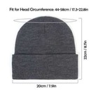 Unisex Satin Lined Hat Knit Beanie Hat Acrylic Soft Warm Anti Static Knit Cap
