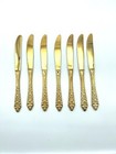 Vintage Towle Supreme Cutlery Stainless Japan Gold Flatware Service For 7  35pc 