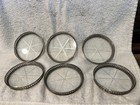Set Of 6 Sterling Silver   925  Coasters Marked Sterling With Holder Caddy
