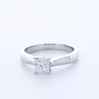 Engagement Ring 14k White Gold Classic Princess 0 92 Ct Lab-grown Diamond D Vs1