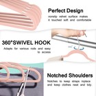 Velvet Clothes Hangers  50 Pack  Heavy Duty Durable Suit Hanger Vibrant Color   