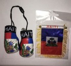 Haiti Haitian Boxing Glove And Mini Flag Combo Car Rear View Mirror Home Decor