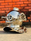 Vintage Nautical Scuba Diving Us Navy Mark Divers Deep Diving 18  Helmet Decor