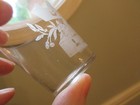 Pre Pro Whiskey Shot Glass   Good Luck   Horseshoe Clover Geo Troug Signed Gt