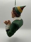 Hand Painted 3d Resin Elf Ornament Christmas Holiday Decoration 