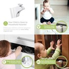 Skyla Homes Magnetic Cabinet Locks Baby Proofing Child Safety 12 Pack  White 