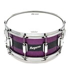 Rogers Dyna-sonic Snare Drum 14x6 5 Purple   Black Sparkle