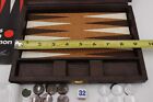 Vintage Crisloid Backgammon Set Bakelite Marbled Case Complete - Well Played