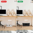 Cable Management Box cord Organizer Box For Desk 11 5x 5 12 X 5 Inches  Black