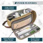 Toiletry Bag For Men  Canvas Travel Dopp Kit  Water Resistant Hygiene Bag Toi   