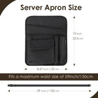 Server Apron  Restaurant Serving Apron With Pockets For Waitress Hotel Bar  Wais