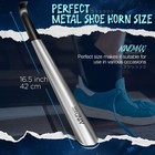 Ninemax Shoe Horn Long Handle For Seniors Men Women  Metal 42 16 5 It  Silver
