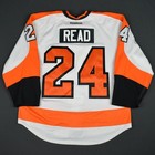 2015-16 Matt Read Philadelphia Flyers Game Used Worn Nhl Hockey Jersey Meigray