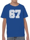 Retro Style Number 67 Design Youth s T-shirt