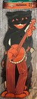 Vintage 1941 Halloween Cat Band Cutouts Reproduction 17 In
