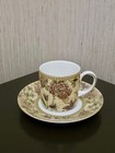 Wedgwood Floral Tapestry  Coffee Cup   Saucer Set
