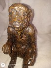 Vintage Bronze Large Monkey Figurine Noontidings Usa  Animal Figure