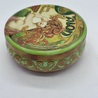 Salon Face Powder Round Tin Art Nouveau England Decor Vintage Metal Collectible