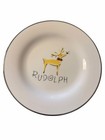 Pottery Barn Reindeer Rudolph Dessert Plates Set Of Six 