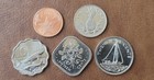 Bahamas Bu  5 Pcs Coin Set  1c 5c 10c 15c 25c 2005 2007 Mint