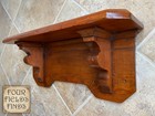 Vintage Or Antique Handcrafted Solid Wood Unique Farmhouse Shelf  20 5 X 6 X 9 