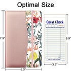Server Books For Waitress  Pu Leather Cute Pink Waitress Book With 1 Money Zippe