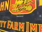 Vintage 1934 John Deere Porcelain Sign Farming Tractor Equipment Sales 24 dealer