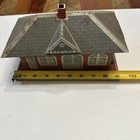 Vintage Marx Postwar Girard Metal Train Station Waiting Room Building