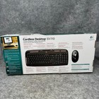 Logitech Ex110 Cordless Desktop Wireless Keyboard   Optic Mouse Open Box