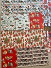 Vintage Lot Of 16 Holiday Christmas Gift Wrapping Paper