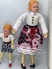 Vintage 1977 Chadwick Miniature Dollhouse Doll Family Set Bendable With Box