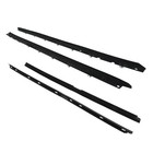 Black Rubber Window Sweep Weatherstrip Felt Seal Kit Set Of 4 Replacement For