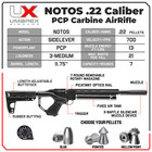 Umarex Notos Carbine  22 Caliber Air Rifle Pcp With 250 Pellets Bundle  2254847 