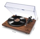 Angels Horn Turntable Vinyl Record Player Built-in Phono Preamp Belt Drive