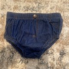 Wrangler Denim Blue Baby Diaper Cover Shorts Bloomers 18 Months
