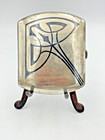 Antique Very Rare Niello Enamel Art Nouveau 900 Silver Marked Cigarette Box Case