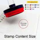 Custom Self-inking Round Stamp Personalized Logo Rubber Stamp