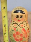 Set Of 4 Vtg Ussr Matryoshka Russian Nesting Dolls Traditional Folk Art