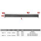 Module 1 1 5 45 Steel Straight Pinion Gear Rack For Motor Rc Cnc 500 1000 1500mm