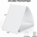 100 Sheets Thermal Printer Paper 8 5 X 11 Inch Us Letter Size Thermal Paper