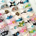 Wholesale New 35pcs Trendy Alloy Party Kids Little Girls Women Ring Jewelry