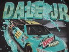 Vintage Mountain Dew Baja Blast Dale Jr Nascar Shirt Mens Large Black Racing