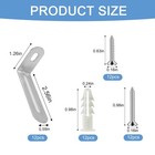 12 Pack Silver Baby Proofing Anti Tip Furniture Anchors Heavy Duty