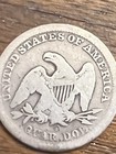 1855 O Silver Seated Liberty Quarter- Arrows  New Orleans  Ag   Only 176 000