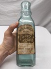 Antique Killer  1870 s Orignal Label Pickle Bottle   monadnock  - Keene  Nh